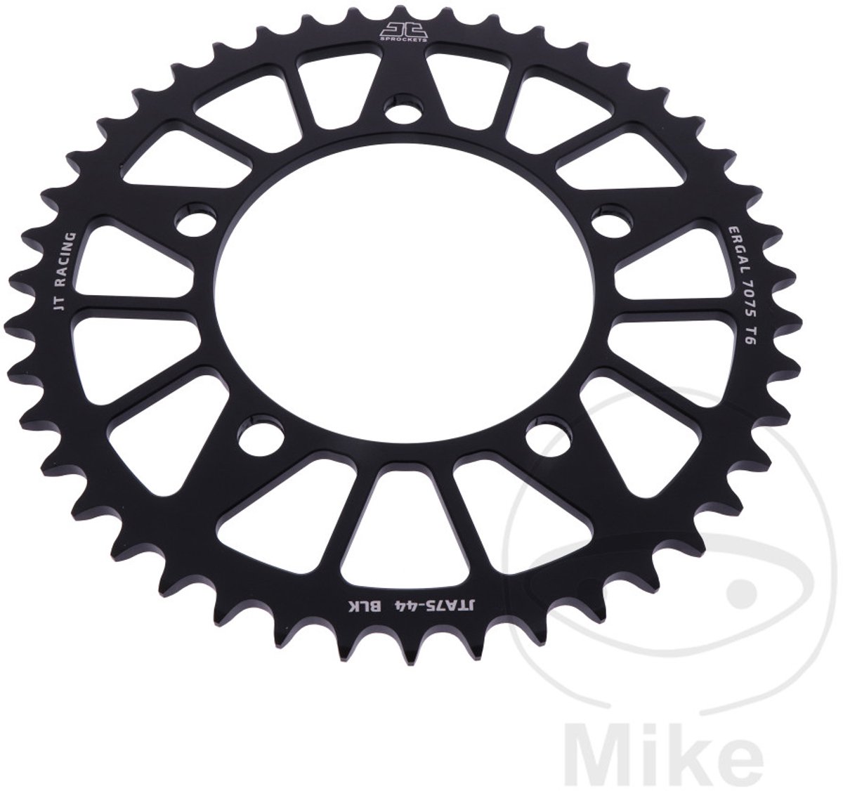 Couronne Aluminium 44Z PAS 520 noir JT Diam�tre int�rieur 110 Entraxe 130.8