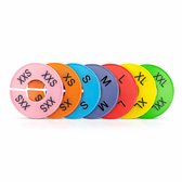 40pcs Séparateurs pour Penderie Taille de Vêtements Rond Cintre Diviseur Blanc avec Stylo de