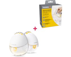 Medela Motion InBra dubbel + Moedermelk bewaarzakjes 50 - 50 stuks