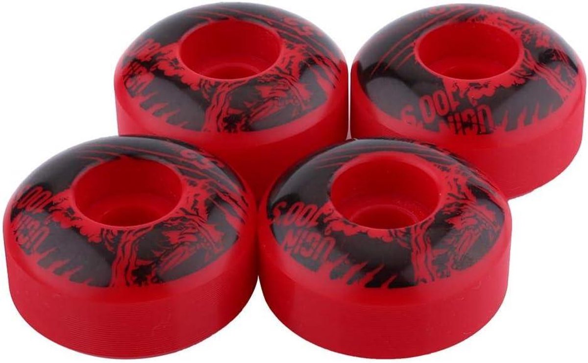 Skateboardwielen set van 4 stuks 52 x 30 mm Cruiser Longboard . Duurzame PU wielen voor Outdoor skaten.