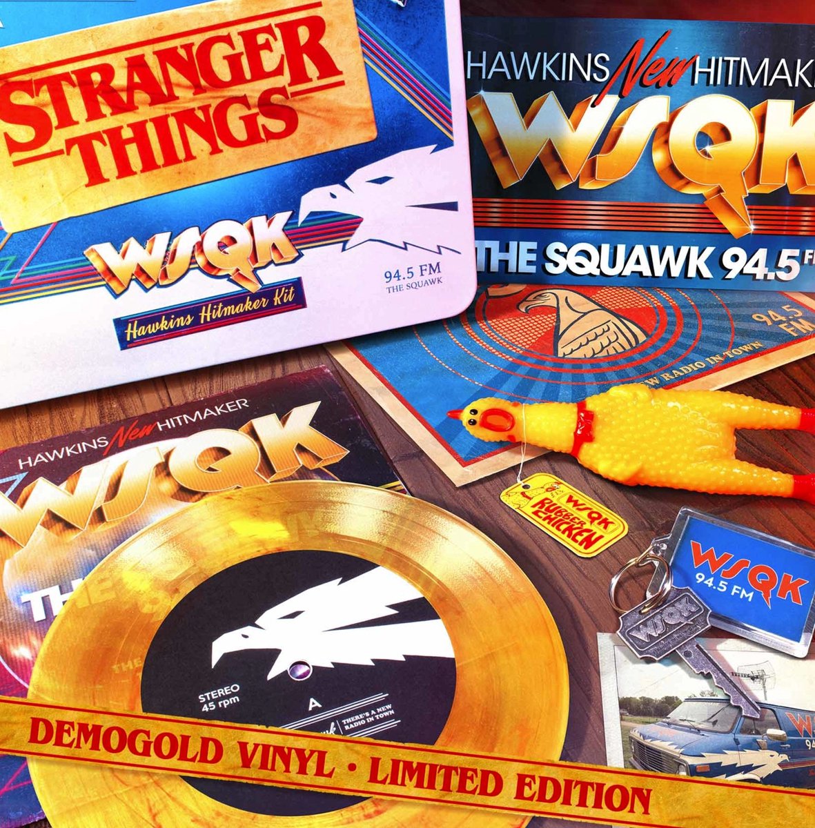 Stranger Things "WSQK Kit Demogolden" Gold Vinyl Limited Edition