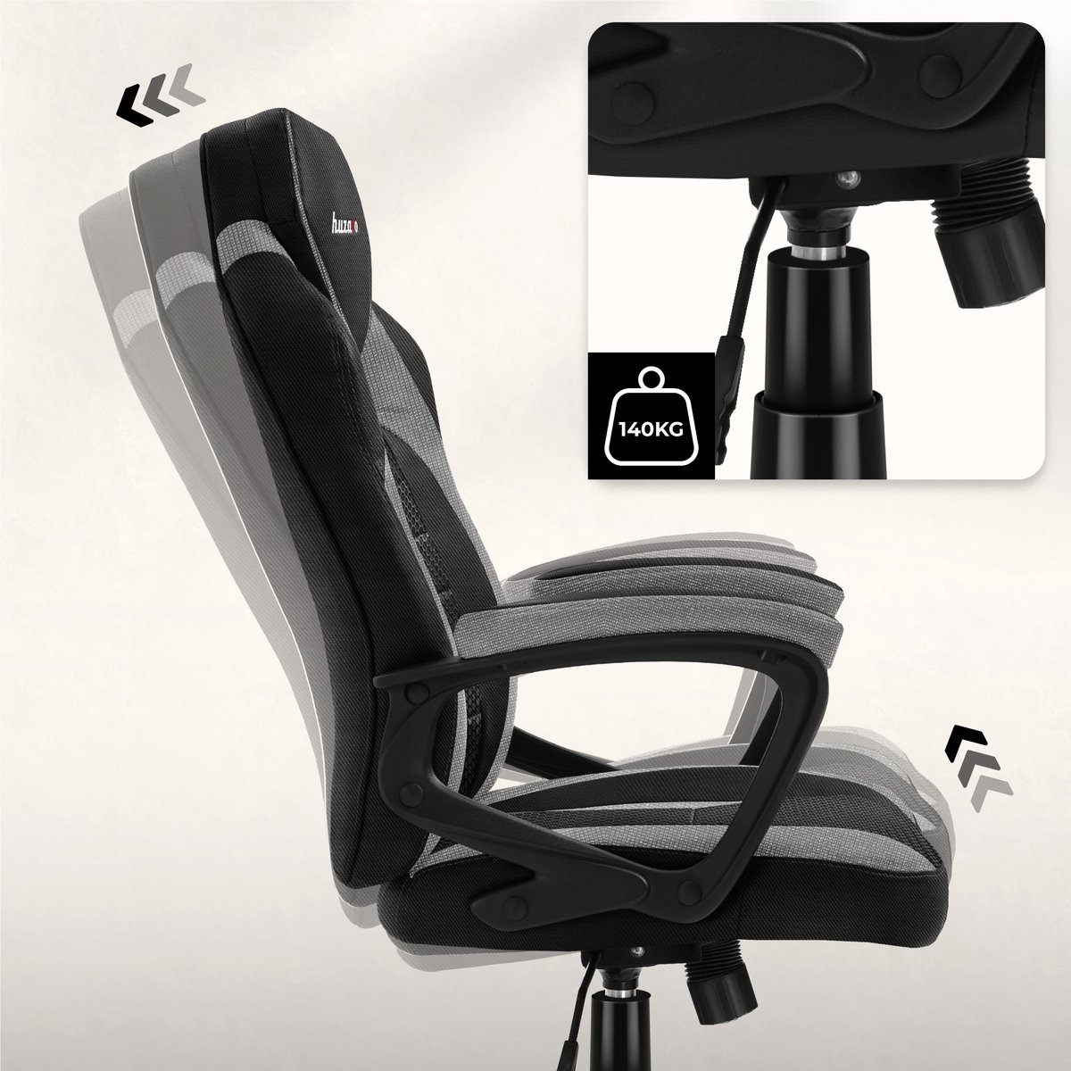 Huzaro Force 2.5 Gamingstoel met Ademend Materiaal - afbeelding 3