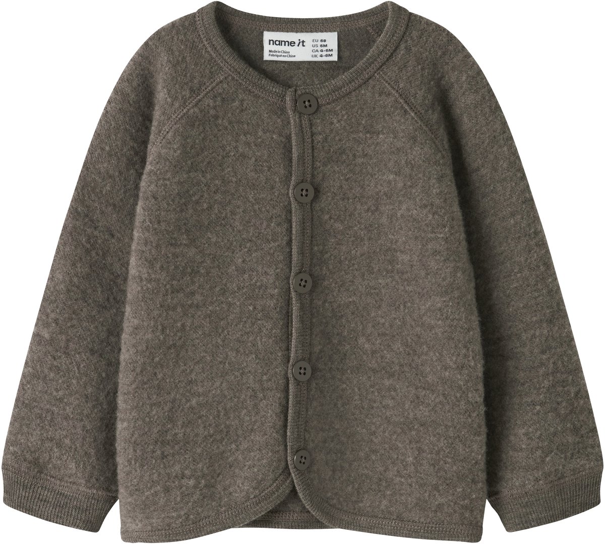 NAME IT - NBFWMINO WOOL BRU LS CARD - Baby - Cardigans
