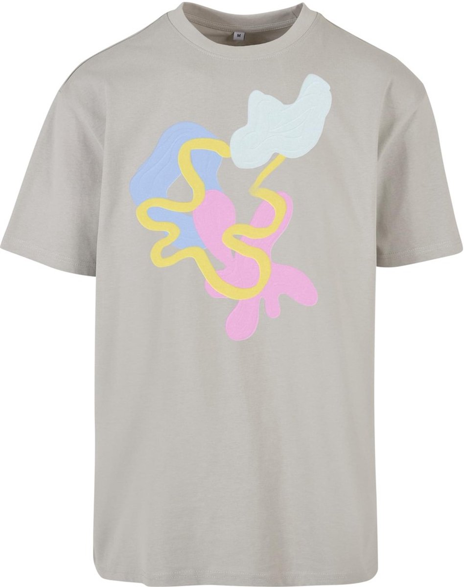 Mister Tee Abstract Oversize Heren Tshirt S Grijs
