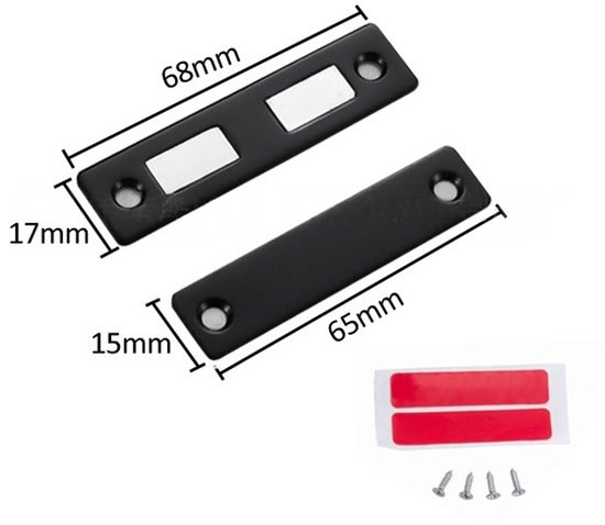 VOARGE magnetische sluiting voor kastdeur, deurmagneet, meubelmagneten