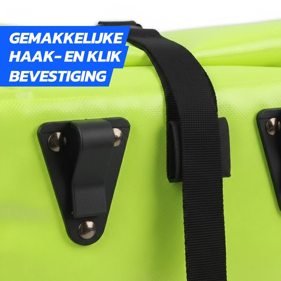 Lynx Waterdichte Fietstas Tarpaulin 21L - Geel van Lynx. — afbeelding 3