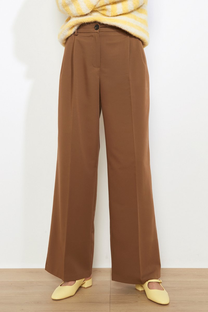 LolaLiza Broek P Palazzi 06100790 3717 Brown Coffee Dames Maat - W40