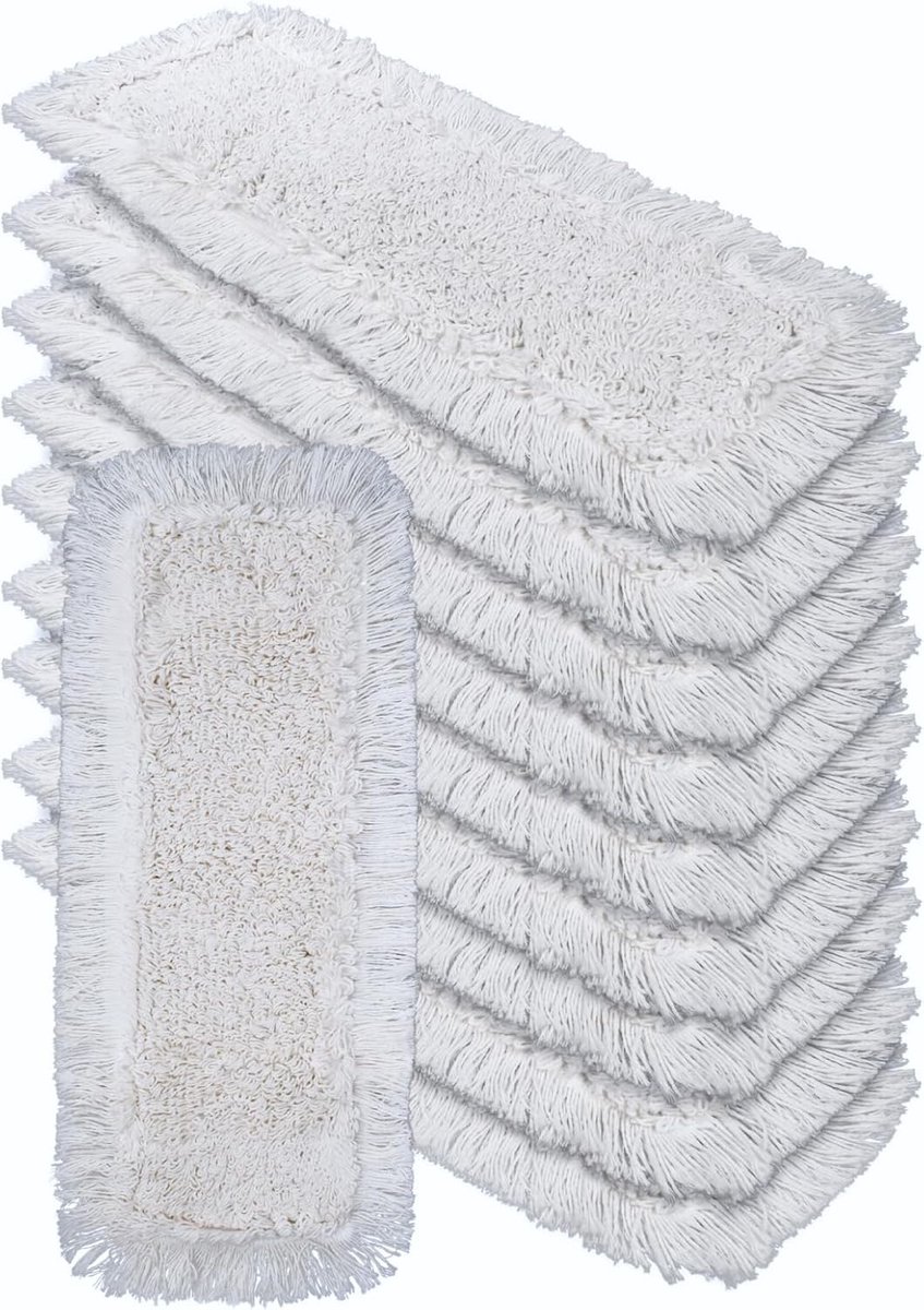 Vervangende Moploper Katoen 40 cm - Set van 10 Stuks