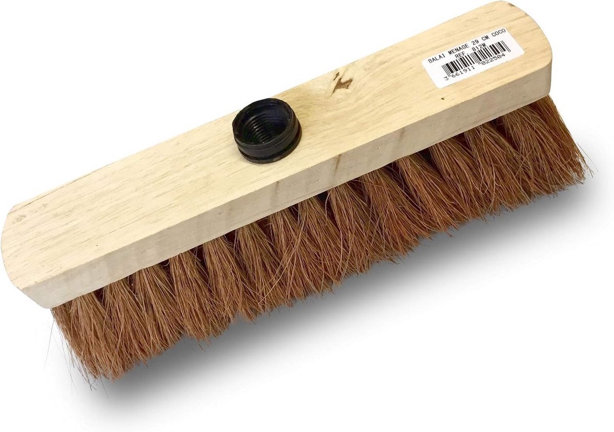Set van 10 Kleine Huishoudbezemels met Natuurlijke Kokosvezels - Compacte Stoffer