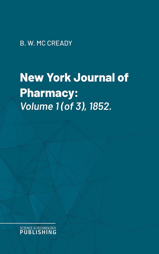 New York Journal of Pharmacy - cover