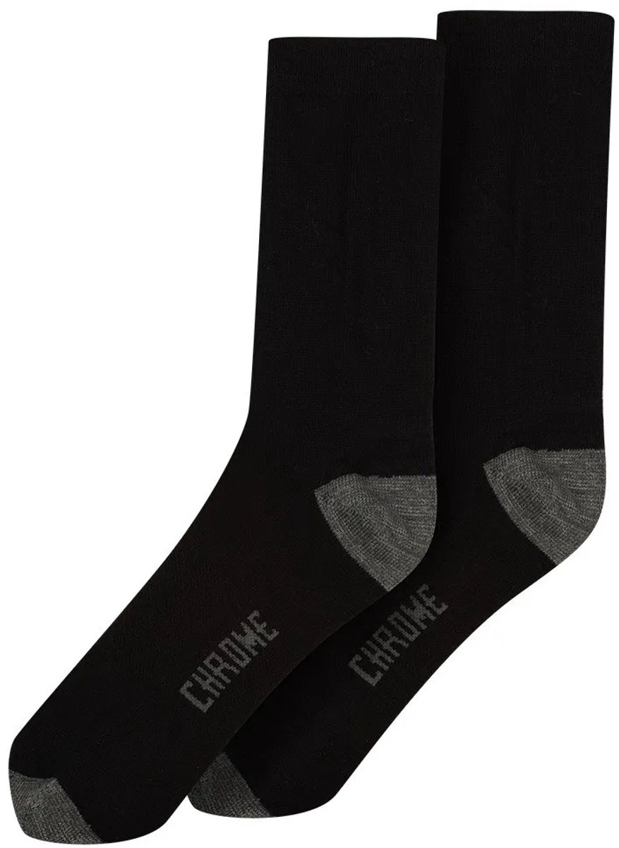 Chrome Merino Crew Sokken Zwart EU 42 1/2-47 Man