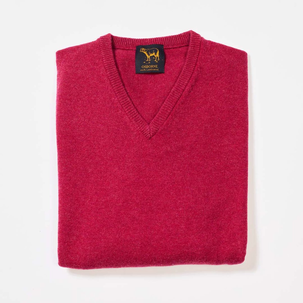 Osborne Knitwear Trui met V hals - Dames - Lamswol - Vegas - XL
