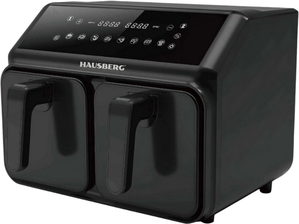 Hausberg HB-2375 Airfryer met Dubbele Mand 8,4 L - Product - €75,00