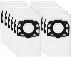 12 stuks KFI 487 Filterzakken – Vervangingszakken voor Kärcher WD4/WD5/WD6 & MV4/MV5/MV6 Serie | Geschikt voor Modellen WD4.000 t/m WD5.999 | Onderdeelnr. 2.863-006.0