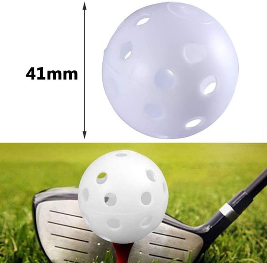 IMPERATORIS® Golf Oefenballen - Airflow Ballen - Geperforeerde Plastic Ballen - Voor Training in Tuin en Binnen - Lichtgewicht - Set van 24 - lichte van IMPERATORIS — afbeelding 5
