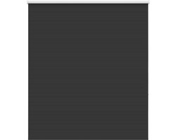 vidaXL - Rolgordijn - verduisterend - 130x130 - cm - stofbreedte - 126,6 - cm - zwart