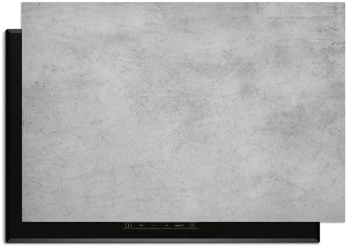 KitchenArt - Urban Grey - Inductie Beschermer - 81x52 cm - Kookplaat Beschermer - Luxe Afdekplaat Inductieplaat - Anti-slip & Oprolbaar - Beschermmat Inductiekookplaat
