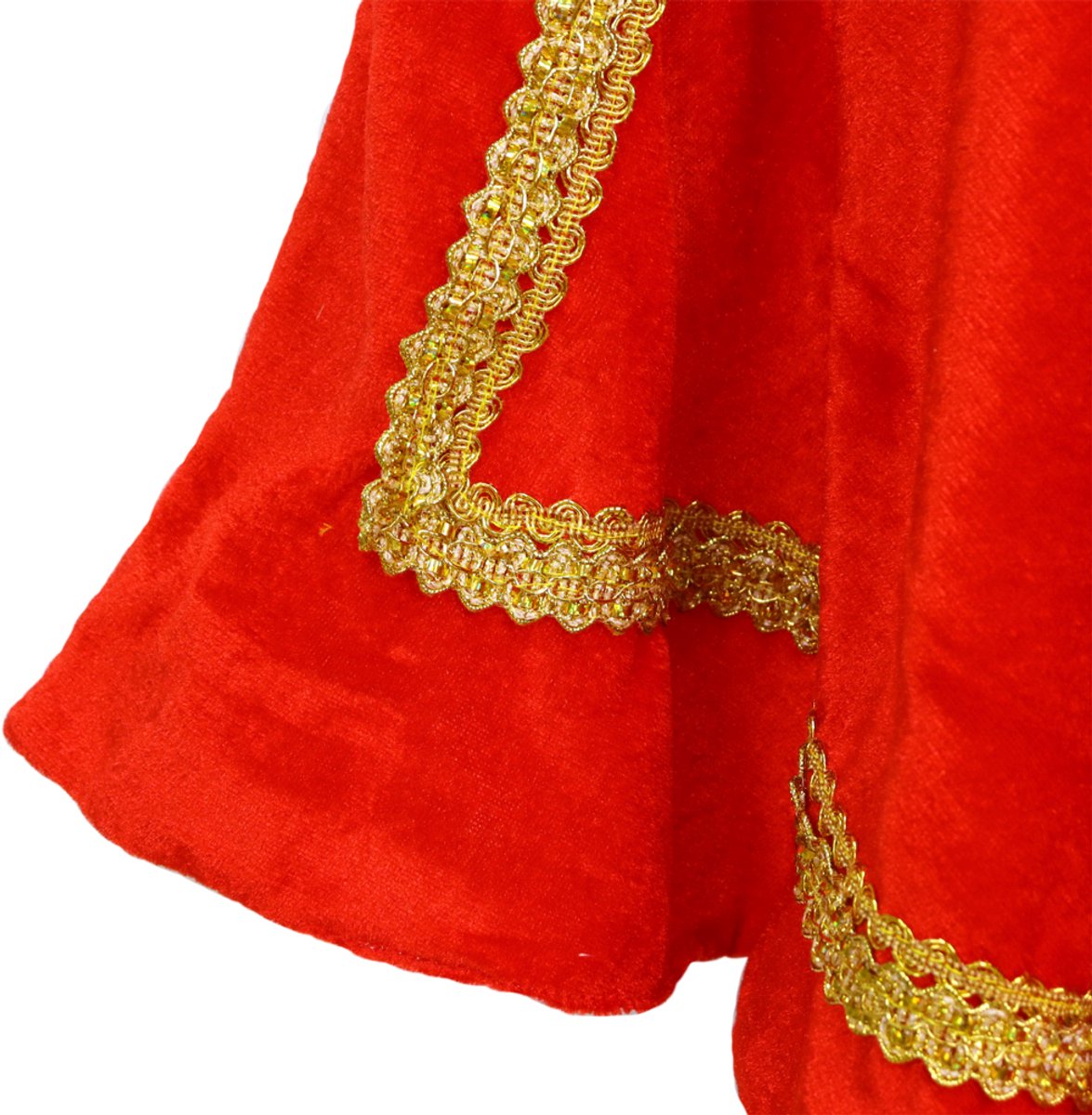 Joya Kids® Luxe Prins Verkleedkleding Kind | Koning Kostuum voor Jongens | Compleet Verkleedpak met Cape, Kroon, Staf & Schoenhoezen | Majesteit Pak Kinderen | Carnaval, Verkleedfeest, Schooltoneel | — afbeelding 11