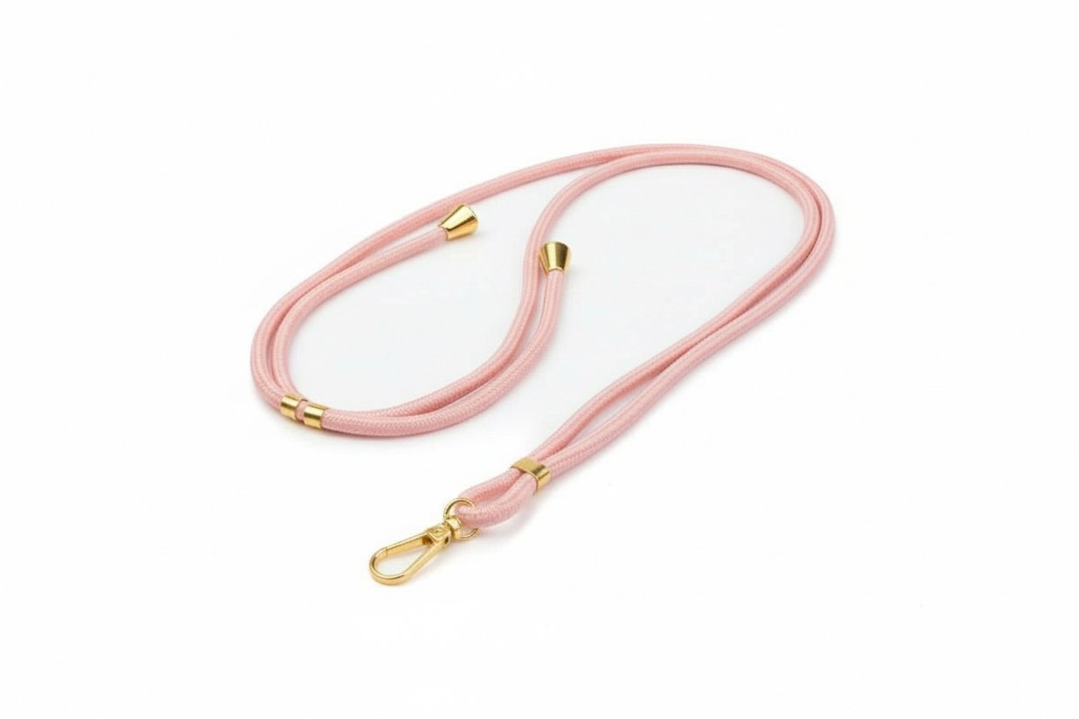 Verstelbare Telefoonkoordriem Lichtroze - 160 cm Anti-Verloren Lanyards - Geschikt voor iPhone