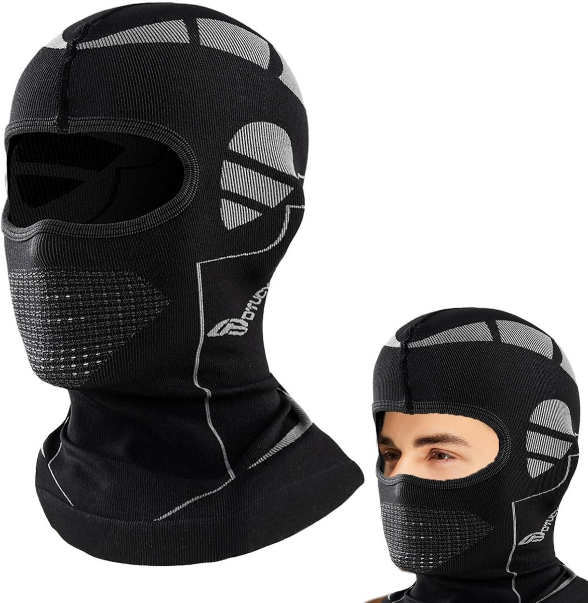 Thermo Stofmasker Fiets & Motor: Ademende Nekwarmer voor Onder Helm