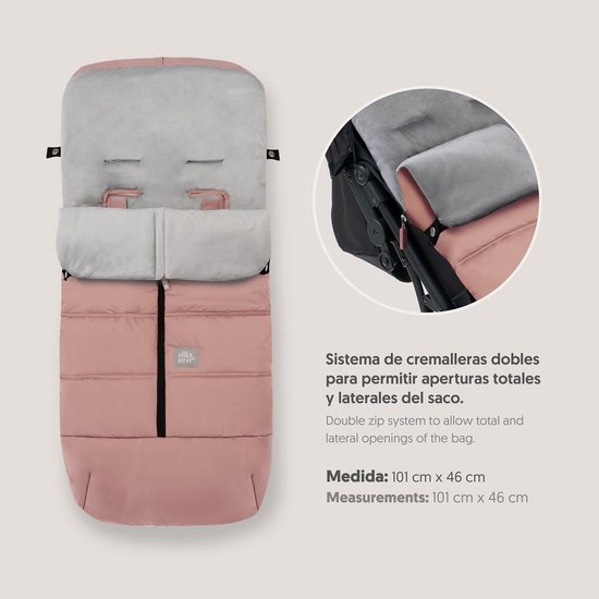 Universele Kinderwagen Voetenzak - Zacht Pluche Winter Slapende Zak met Dubbele Opening en Anti-Allergisch Materiaal van Universele — afbeelding 2