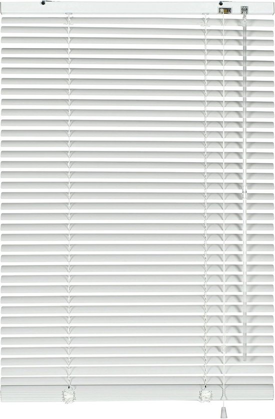 aluminum jaloezie 25 mm wit (kleurnr. 201) 100x250 cm