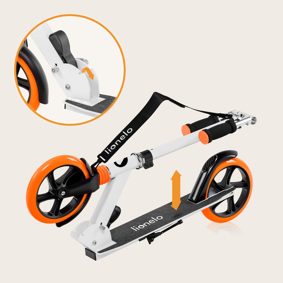 LIONELO LUCA Opvouwbare Scooter Stunt Step, voor kinderen en volwassenen