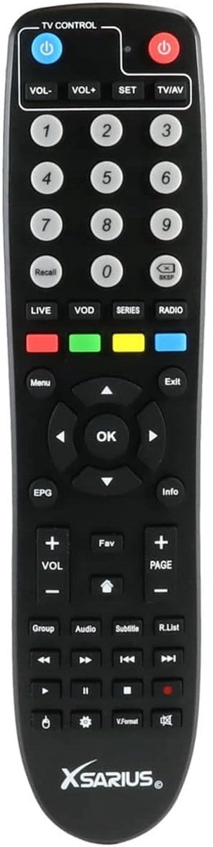 Universele Afstandsbediening voor Ontvanger met Programmeerbare TV-Functie