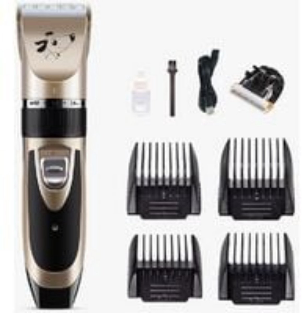 GELLDG Hondentondeuse - Professionele tondeuse - Elektrische tondeuse voor dierenhaar - Elektrische hondentrimmer - Goud
