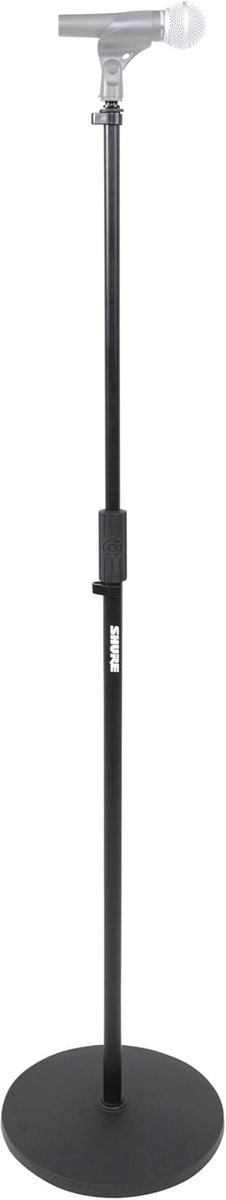 Ronde basis microfoonstandaard met hoogte verstelbare draaikoppeling en 12" basis