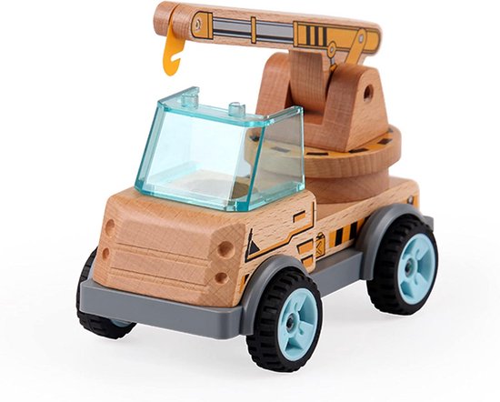 COLORBABY, Bouwvoertuigen en machineset, kiepwagen, kraan, graafmachine, interactief spel, kinderspeelgoed, voertuigbouw, cadeau voor kinderen, 3 jaar (47282