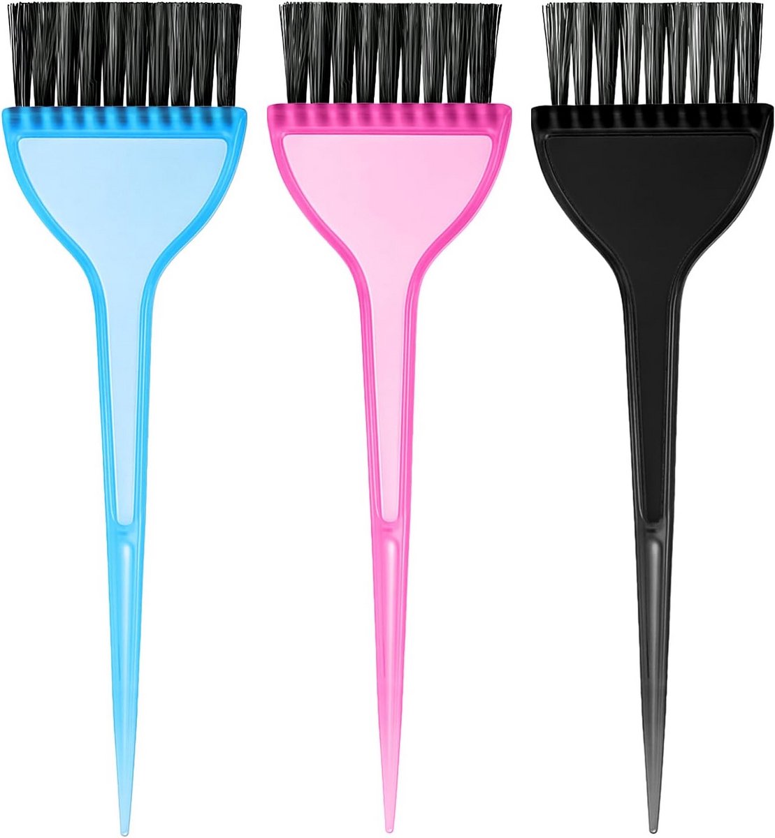 Set van 3 Haarverfborstels voor Professioneel en Thuis Gebruik