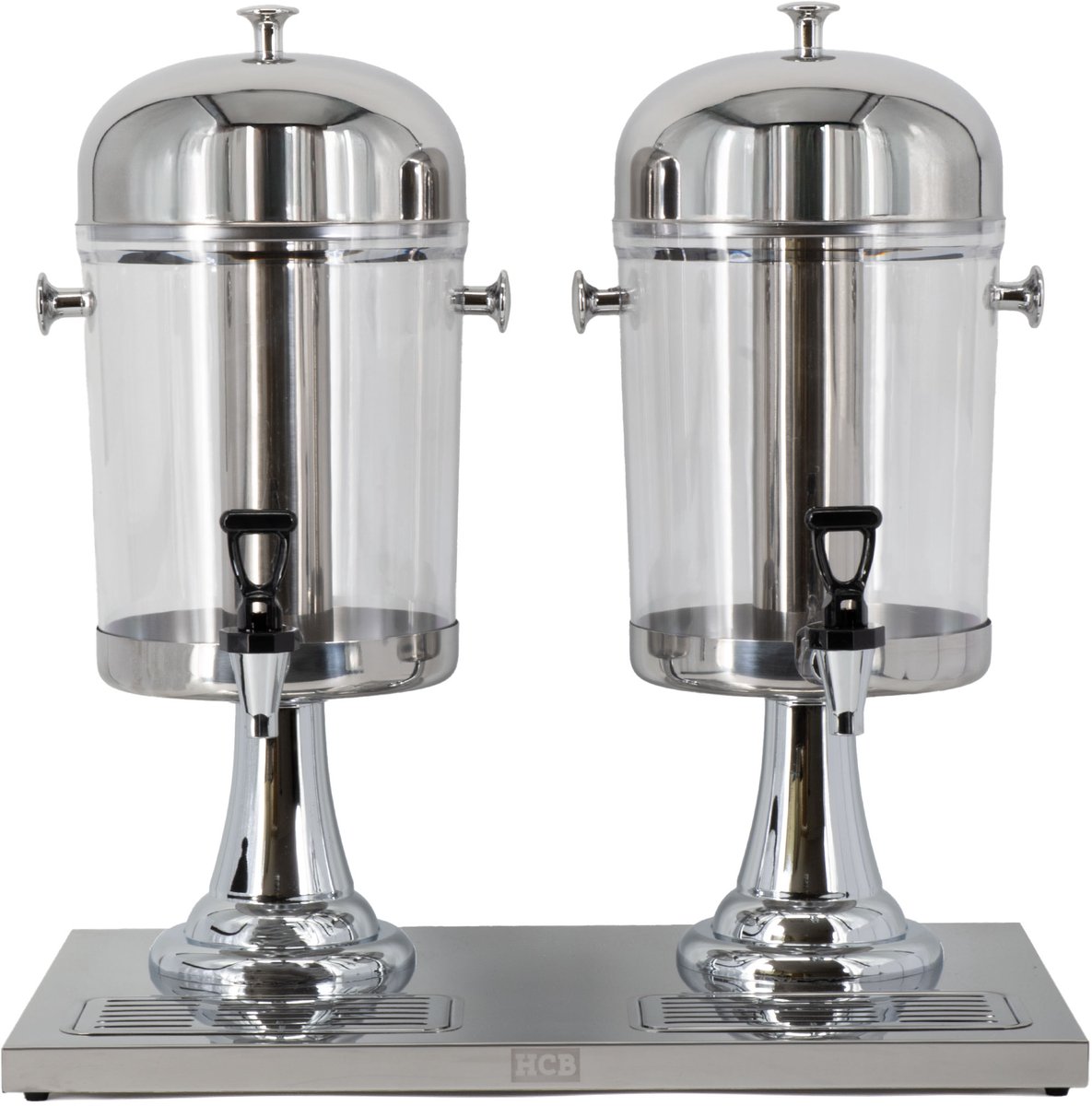 HCB® - HCB Sapdispenser RVS / INOX – 2 x 8 liter – Horeca - 5 kg - 3484