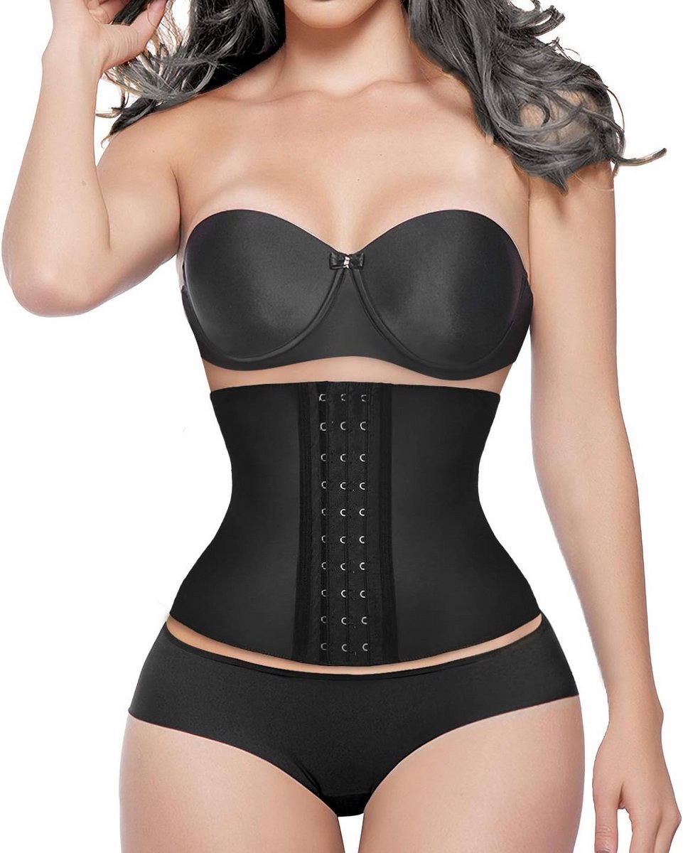 Latex Taille Shaper Korset met 9 Stalen Baleinen voor Vrouwen - Direct Slanker Figuur