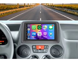 Autoradio 4/64 met wireless Carplay en Android auto | Geschikt voor Fiat Panda 2003-2012 | Radio scherm met Navigatie | 2003 2004 2005 2006 2007 2008 2009 2010 2011 2012 | 169 | Met screencleaner