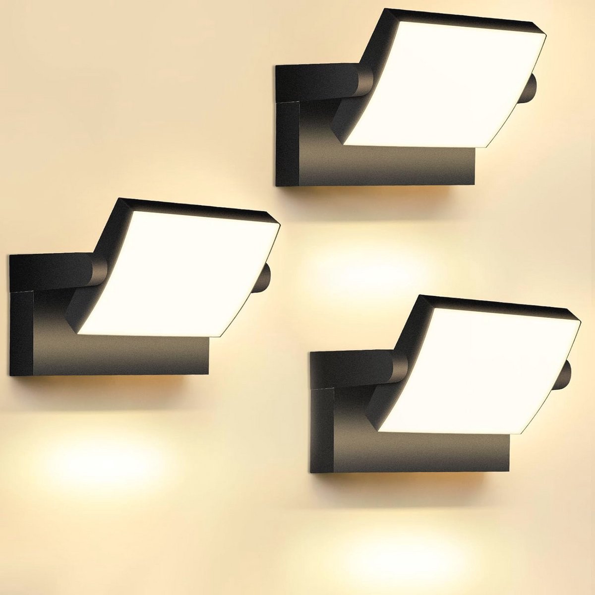 40W LED Wandlamp voor Buiten - Instelbare Verlichting, Draaibaar en Waterdicht
