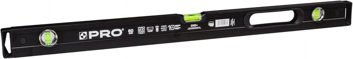 Waterpas 80cm met ergonomisch profiel en anti-shock eindkappen