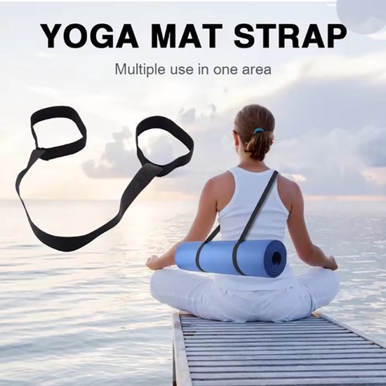 Actie4you® - Yoga Mat - Draagriem - Voor Extra Dikke Mat - Draagband - Hengsel voor Yoga mat - Roze van Merkloos — afbeelding 3