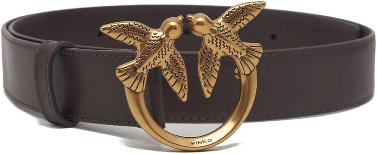 H3 Riem Kalfsleer Set - Zwart met Antiek Goud