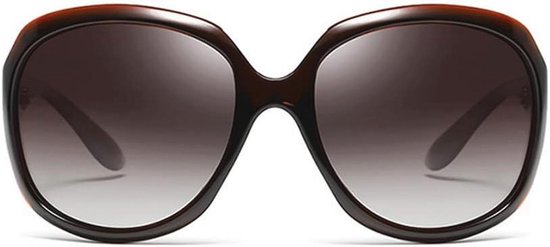 Gepolariseerde Zonnebril Dames Ronde Oversized UV400 Bescherming — afbeelding 2