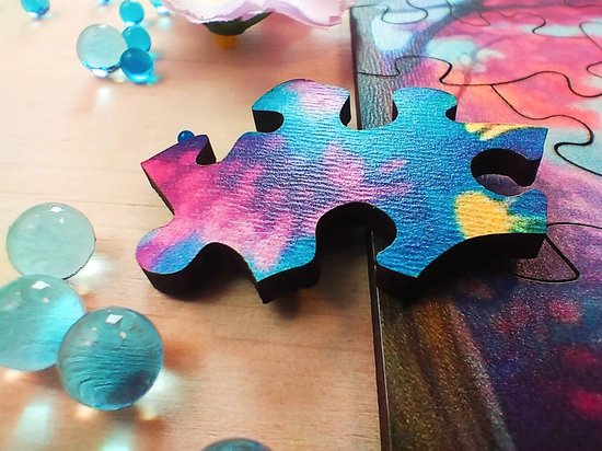 Milliwood - GA226 Houten Puzzel M Kasteel | 3D Puzzels bouwpakket | Hobby Speelgoed voor kinderen & volwassenen | Wanddecoratie Woonkamer | 150 stukjes 34x22.5cm | In luxe geschenkdoos