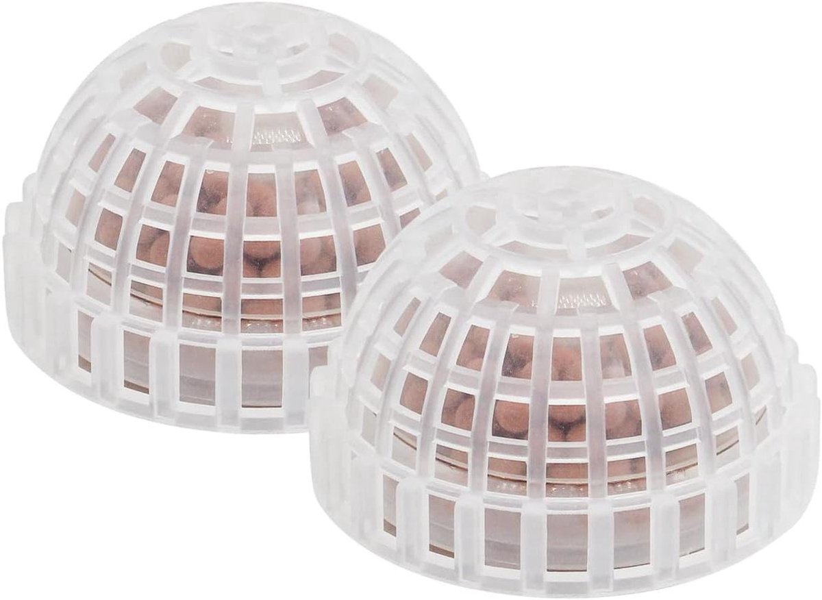 Allecta - 2 stuks plastic algenballen voor aquarium, balvormig ontwerp, filterballen tegen algen, landschap accessoires