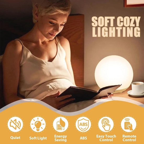 Nachtlampje voor kinderen - USB oplaadbaar, RGB kleurverandering, LED bedlampje, warm licht en 7 kleuren licht voor kinderkamer — afbeelding 3