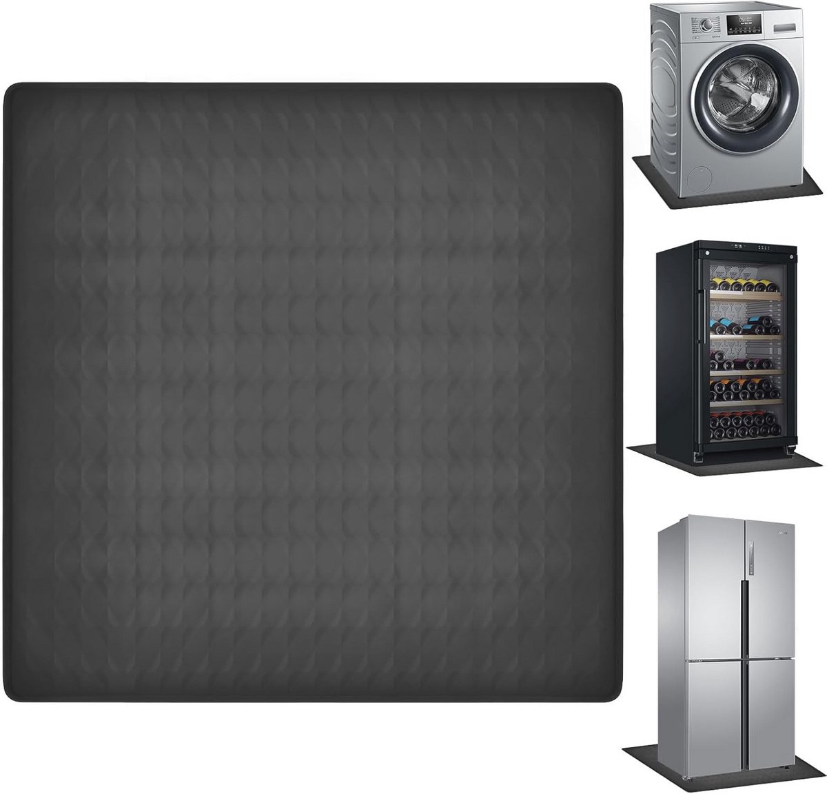 Antislip Siliconen Koelkastmat 60 x 60 cm - Lekbak en Vloerbescherming