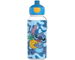 Mepal Pop-up drinkfles Campus - 400 ml - Sluit goed af - Drinkbeker voor kinderen - Stitch