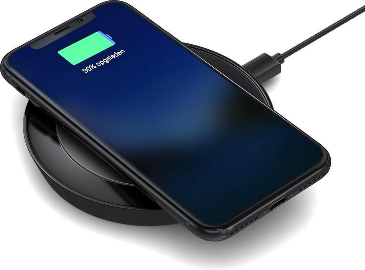 BeHello Draadloze Qi Oplader - Quick Charge - 5W voor iPhone en Samsung -  Zwart | bol.com