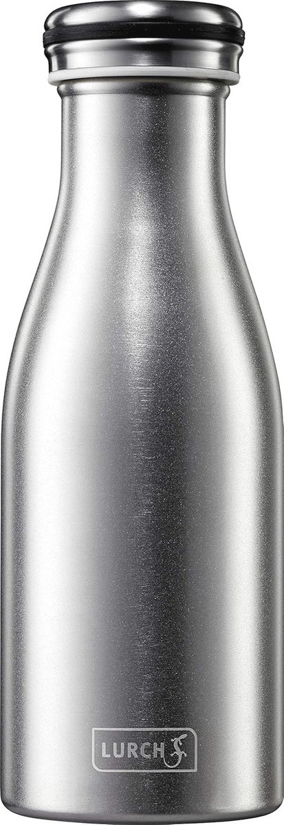 Thermosfles voor warme en koude dranken van dubbelwandig roestvrij staal, 0,3 l
