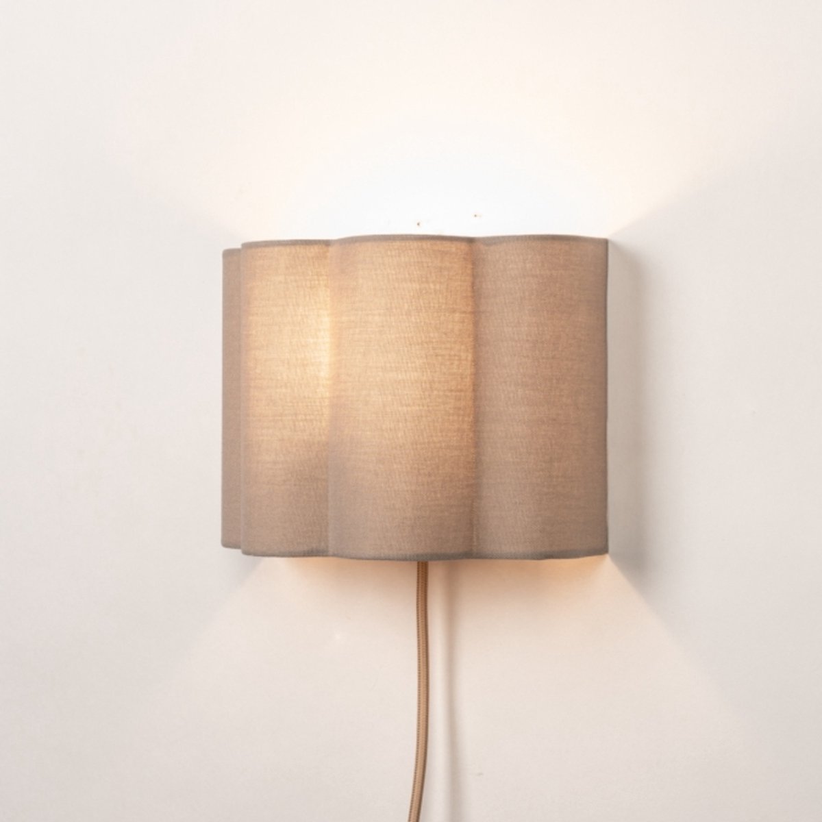 Lumidora Wandlamp 75603 - Voor binnen - FLORAL - E27 - Taupe - Metaal