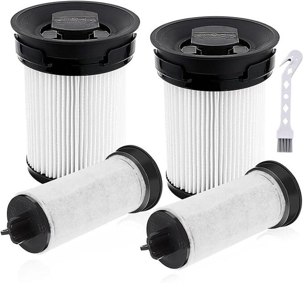 Set van twee fijnstoffilters Geschikt voor Miele Triflex HX1 stofzuigers, cartridgefilters