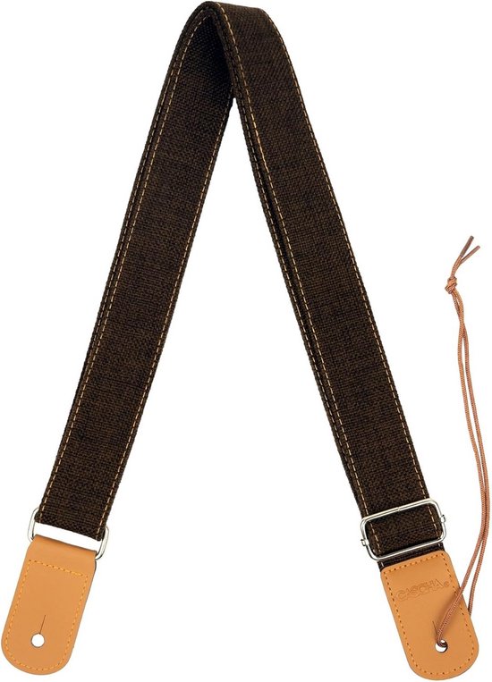 Enya ES-U2 Bas-En Gitaaraccessoires Nylon Geweven Verstelbare Riem Met Lederen U